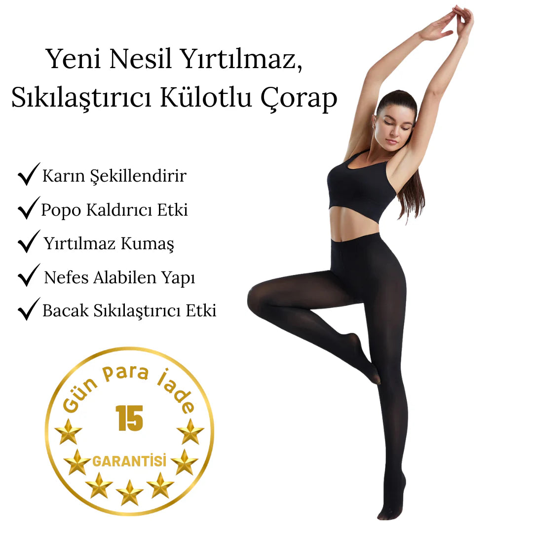 Loluna Yırtılmaz Sıkılaştırıcı Külotlu Çorap