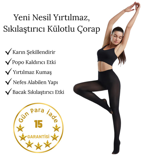 Loluna Yırtılmaz Sıkılaştırıcı Külotlu Çorap