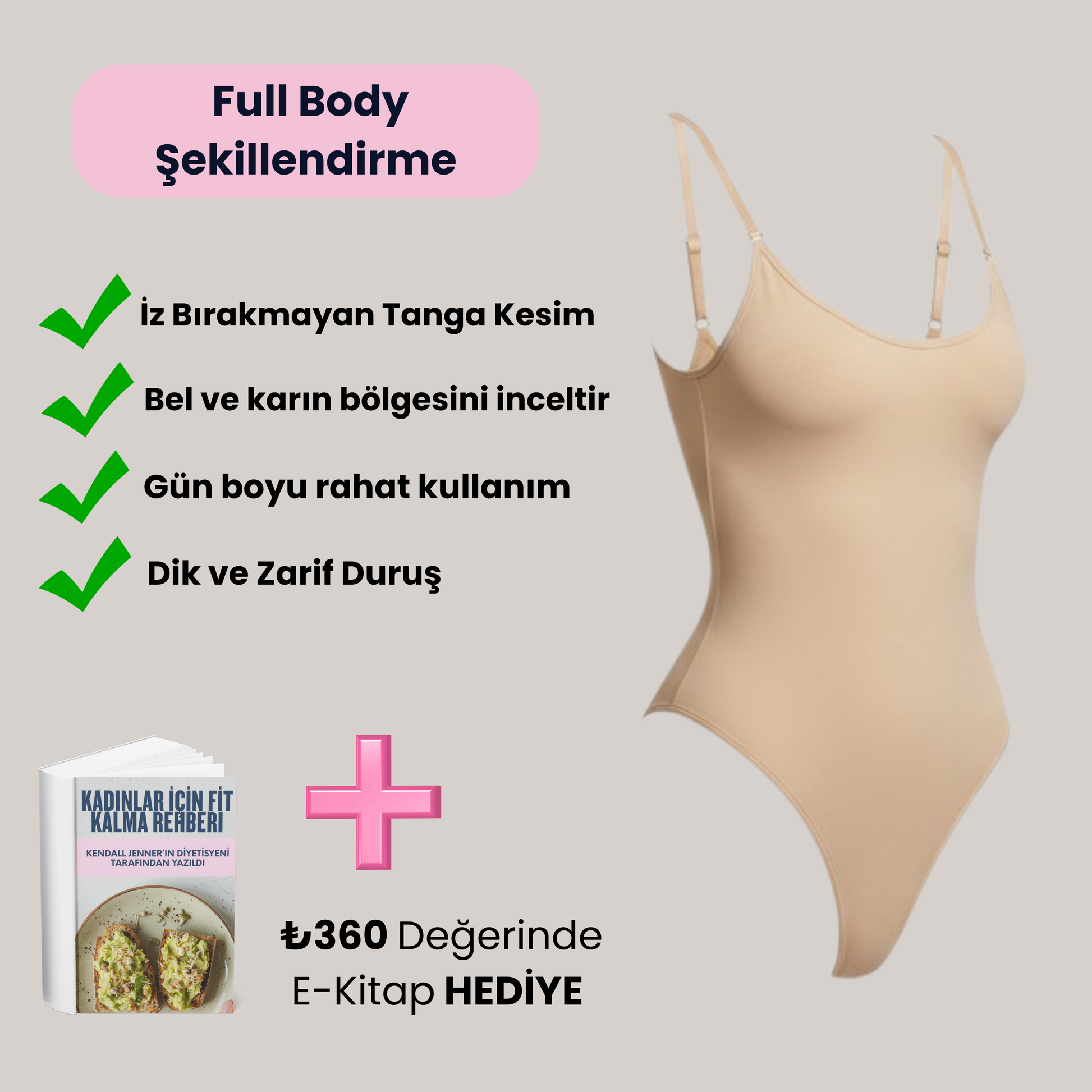 Beden İnceltici Full Body Zıbın Korse
