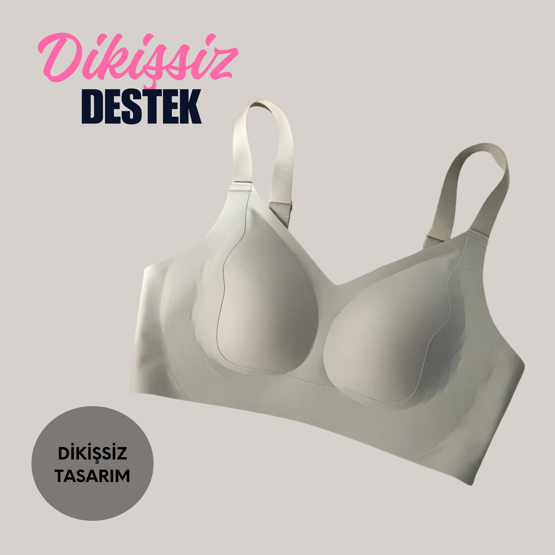 Dikişsiz Göğüs Belirginleştirici Sütyen