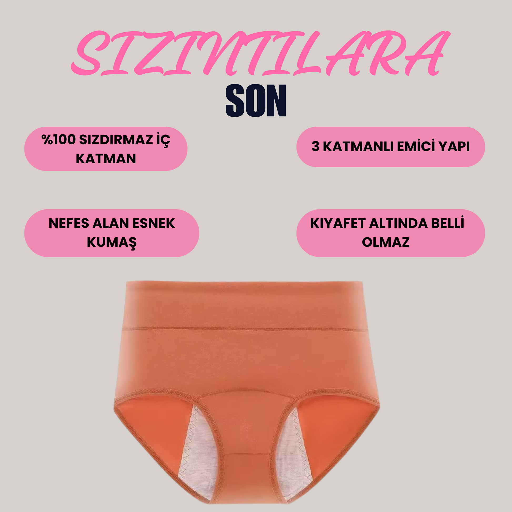 Loluna Sızdırmaz Korumalı İç Çamaşırı