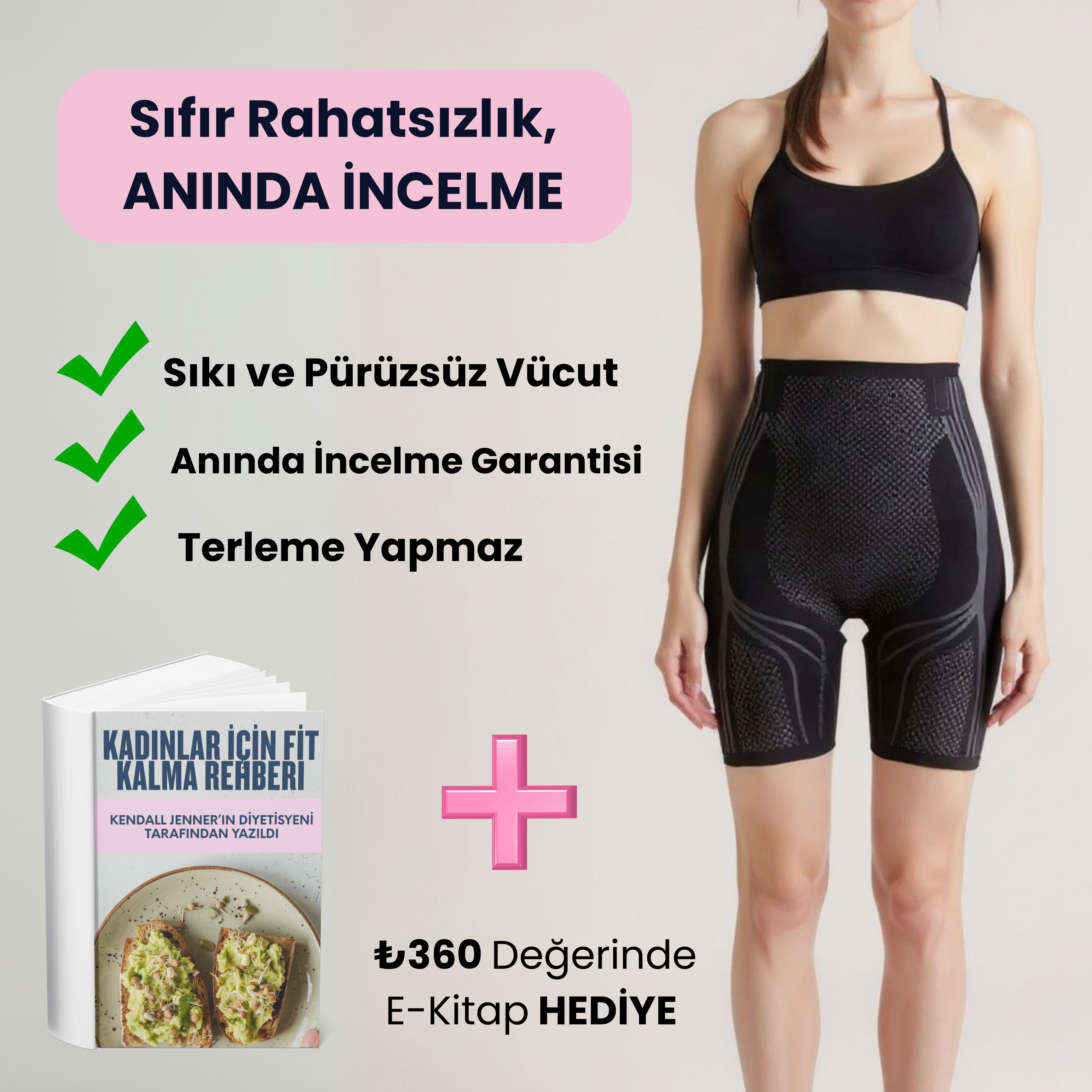 İyonizer Buz İpek Paçalı Korse