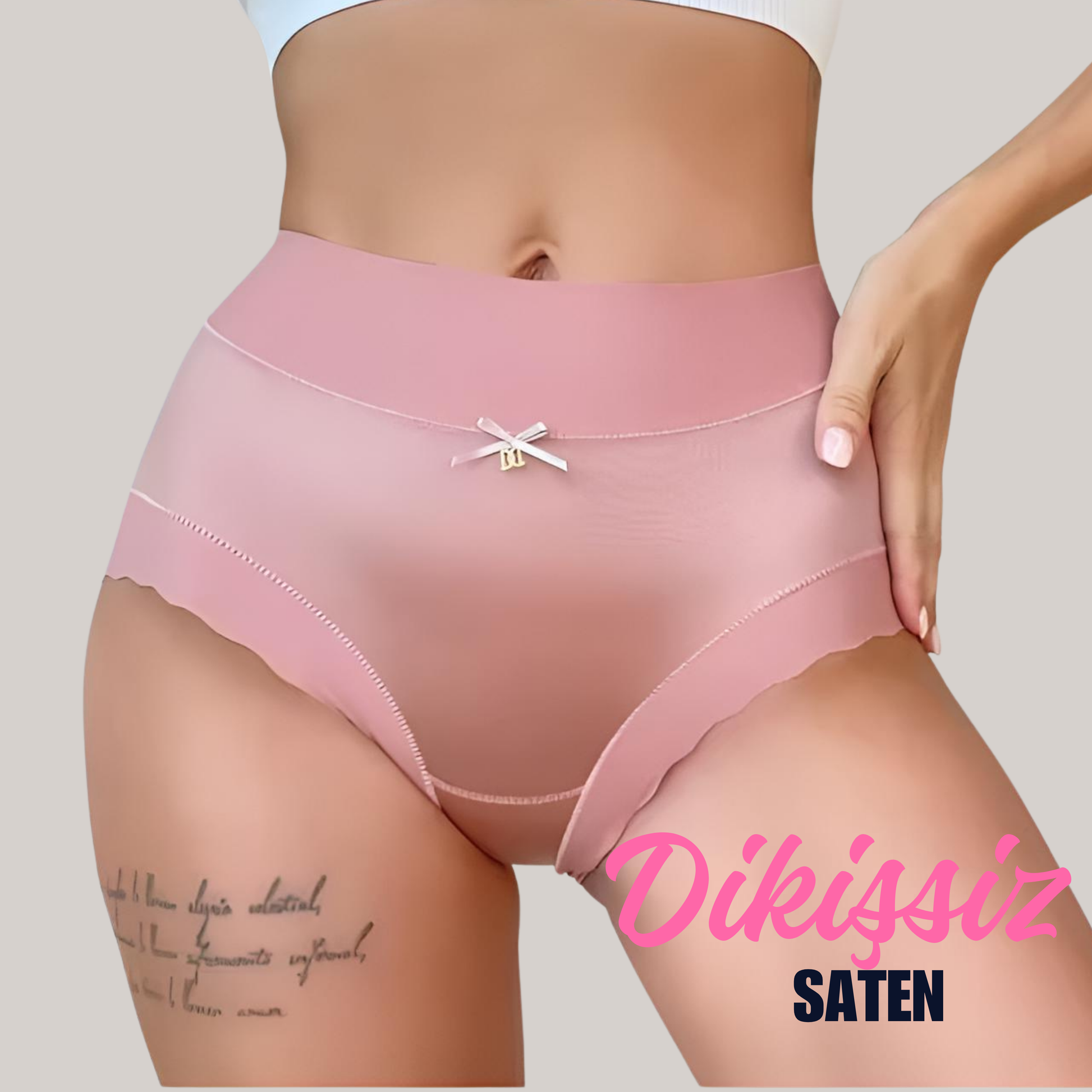 Dikişsiz Saten Pamuklu İç Çamaşırı