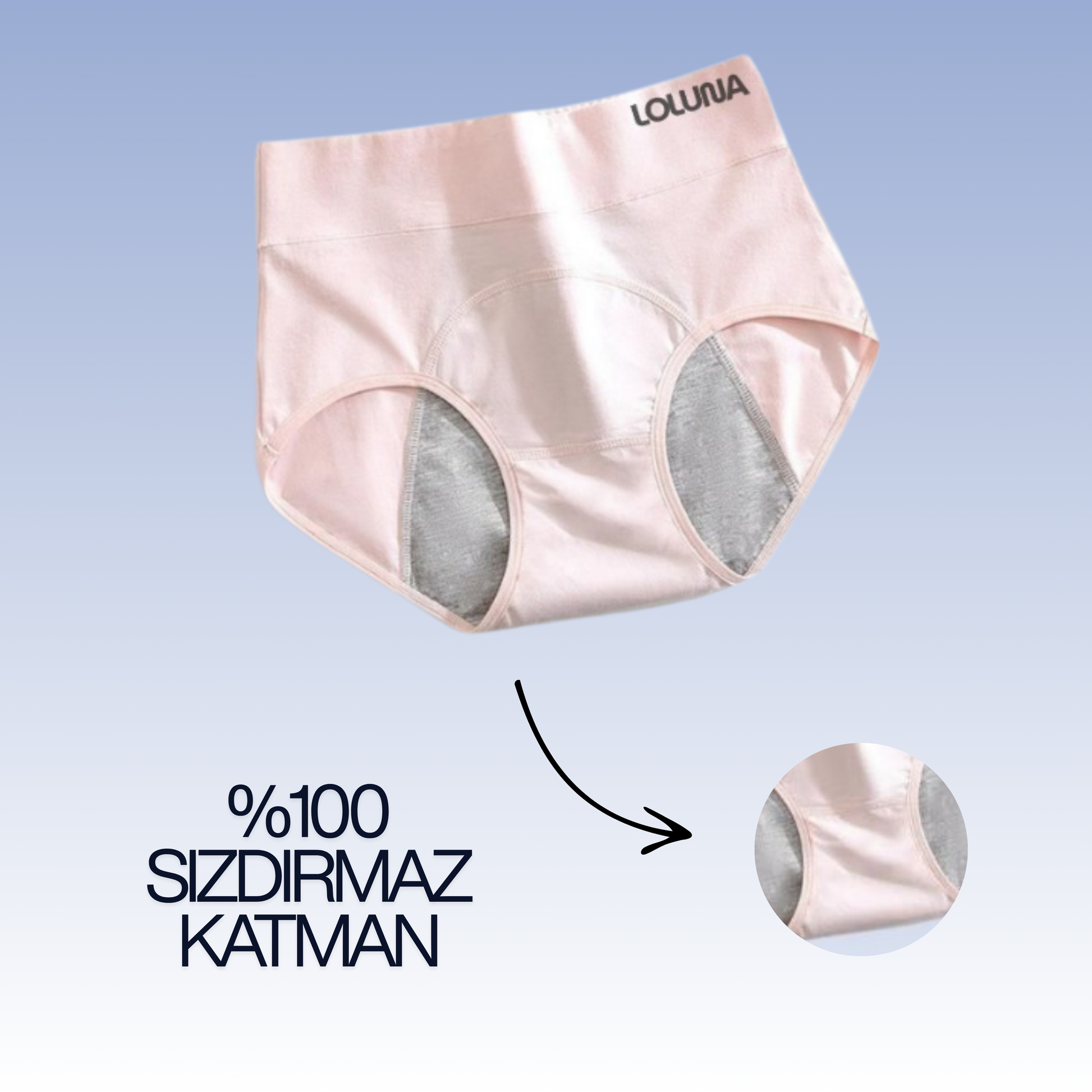 Loluna Sızdırmaz Korumalı İç Çamaşırı